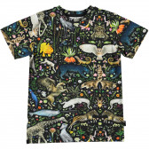Блуза с къс ръкав с митични животни, многоцветна Molo 334521 