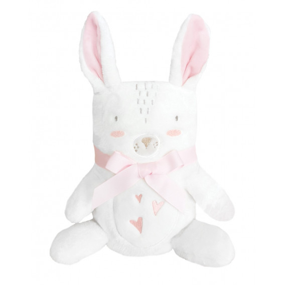 Бебешко одеяло с 3D бродерия Rabbits in Love, 75 х 100 см Kikkaboo 334575 