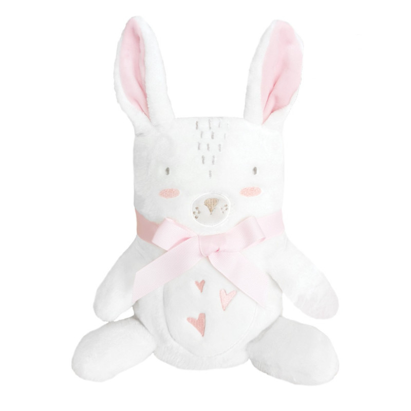 Бебешко одеяло с 3D бродерия Rabbits in Love, 75 х 100 см  334575