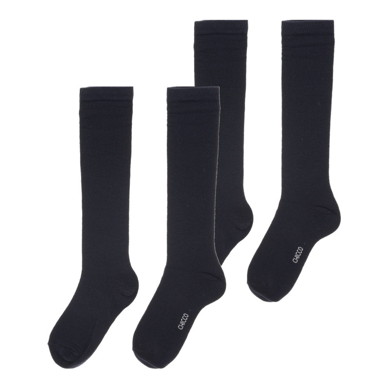 Комплект от два чифта дълги чорапи, сини  334810
