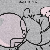 Памучна тениска Minnie Mouse, сива Minnie Mouse 334823 2