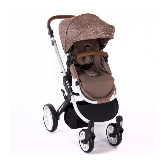Комбинирана детска количка 3 в 1 Dotty Brown Kikkaboo 33504 2