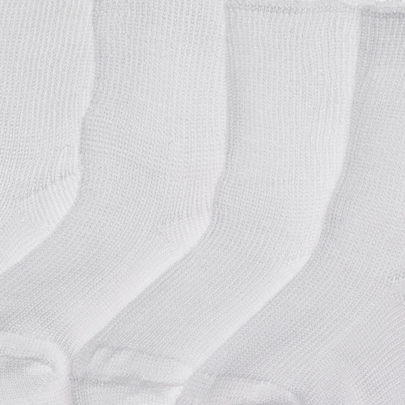 Памучни чорапи за новородено, бели Chicco 335187 2