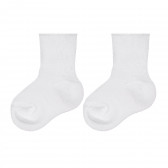 Памучни чорапи за новородено, бели Chicco 335188 3