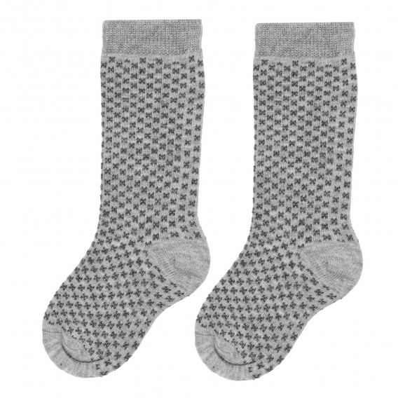 Чорапи с фигурален принт за бебе, сиви Chicco 335202 