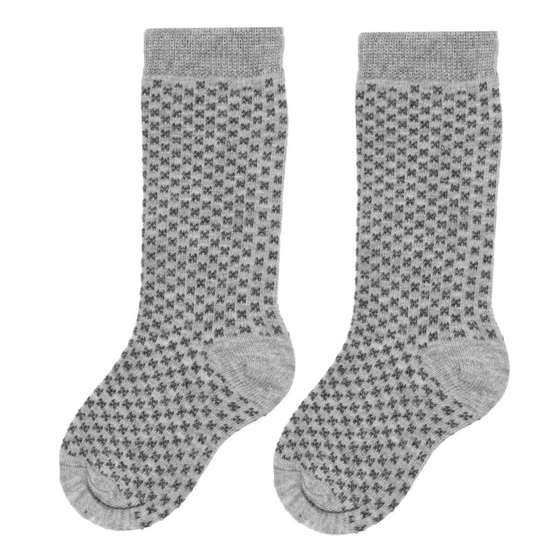 Чорапи с фигурален принт за бебе, сиви  335202