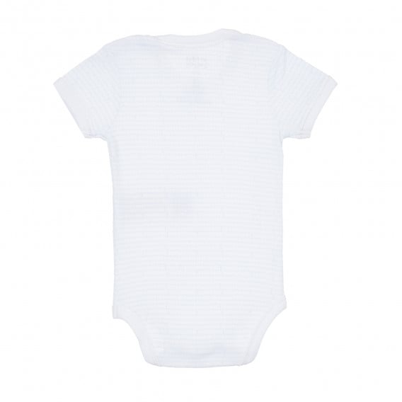 Памучен комплект от два броя бодита с къс ръкав за бебе, бяло и синьо райе Chicco 335231 7