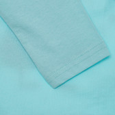 Памучна блуза с дълъг ръкав Peppa Pig, светлосиня Peppa pig 335253 3