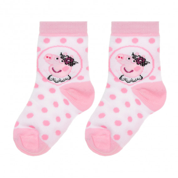 Комплект от пет броя чорапи Peppa Pig, многоцветни Peppa pig 335289 6