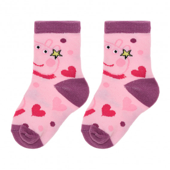 Комплект от пет броя чорапи Peppa Pig, многоцветни Peppa pig 335290 7