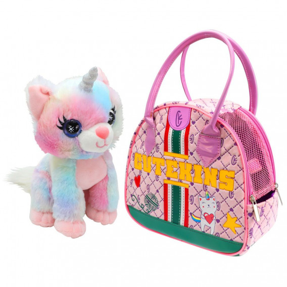 Коте еднорог в чанта - CuteKins Rainbow Funville 335639 6