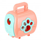 Кош за домашни любимци с кученце тип куфар, розов Koopman 335712 2