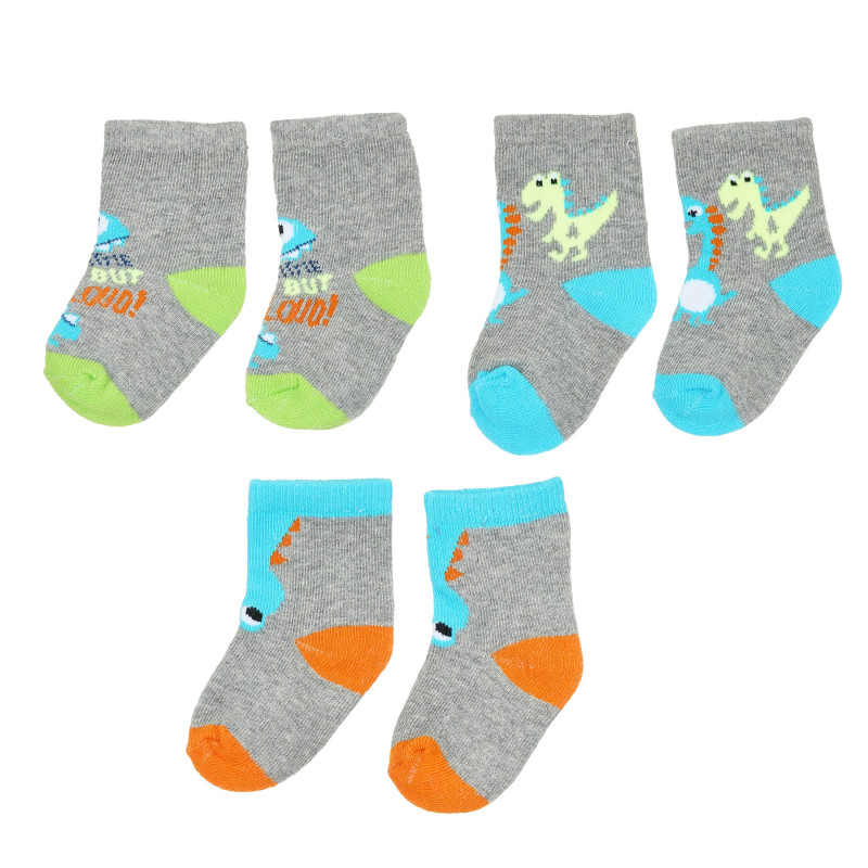 Комплект от три чифта чорапи за бебе за момче многоцветни  336014