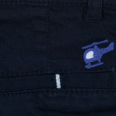 Памучни къси панталони на райе, сини Chicco 336178 3