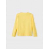 Памучна блуза с дълъг ръкав Digital, жълта Name it 336367 2