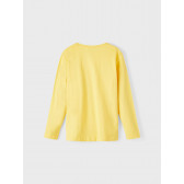 Памучна блуза с дълъг ръкав Vintage spirit, жълта Name it 336385 2