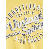Памучна блуза с дълъг ръкав Vintage spirit, жълта Name it 336386 3