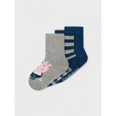 Комплект от три броя цветни чорапи Peppa Pig Name it 336460 