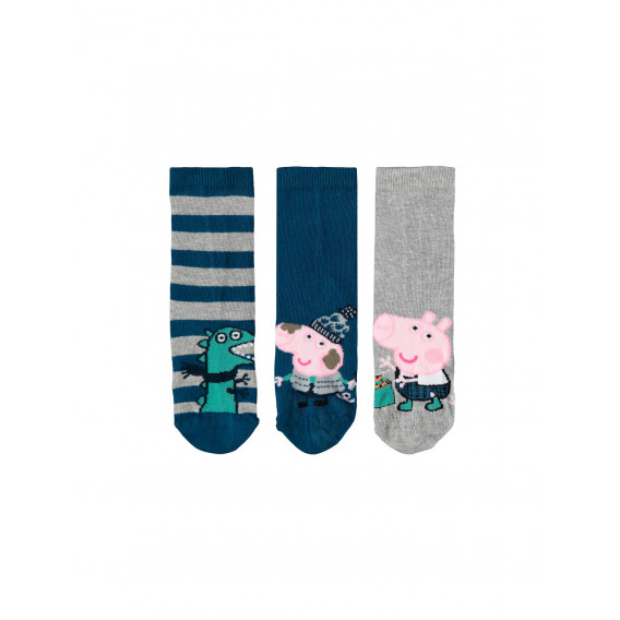 Комплект от три броя цветни чорапи Peppa Pig Name it 336462 3