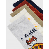 Комплект от пет броя цветни чорапи Hero Name it 336497 4