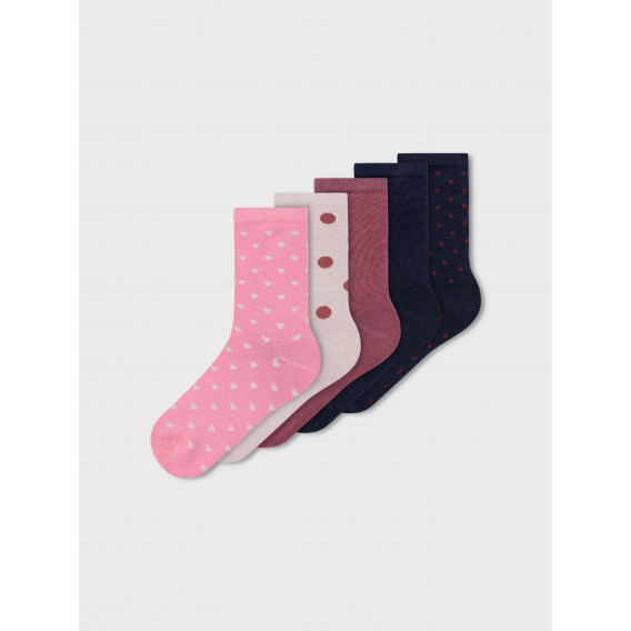 Комплект от пет броя цветни чорапи Name it 336504 