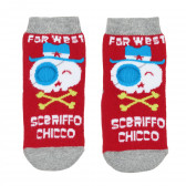 Чорапи с пиратски мотив, червени Chicco 336814 