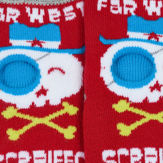 Чорапи с пиратски мотив, червени Chicco 336815 2