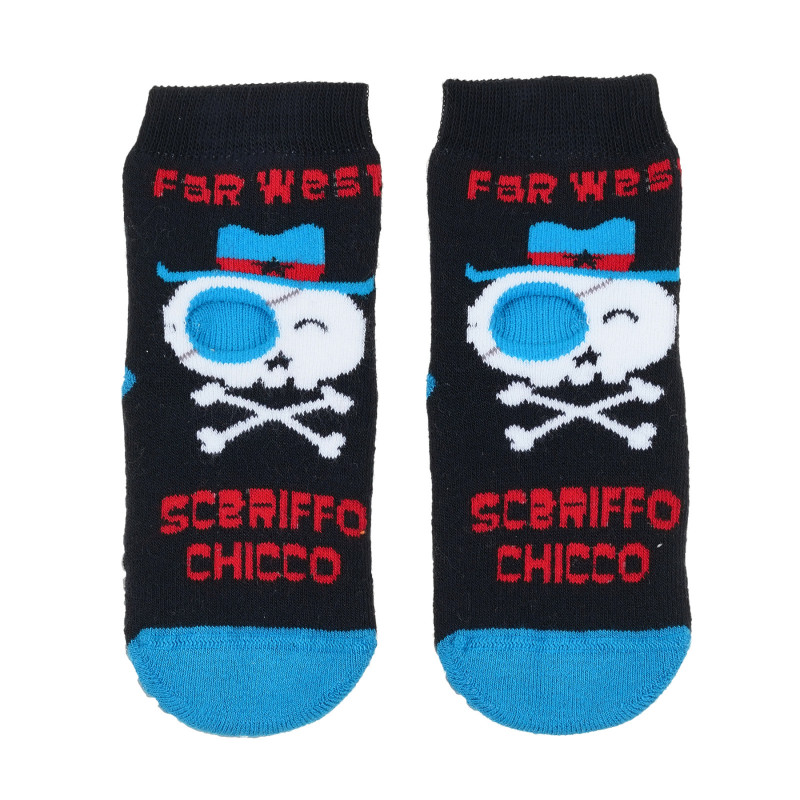 Чорапи с пиратски мотив, многоцветни  336818