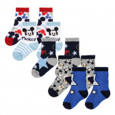 Комплект от пет броя чорапи Mickey Mouse, многоцветни Mickey Mouse 336854 