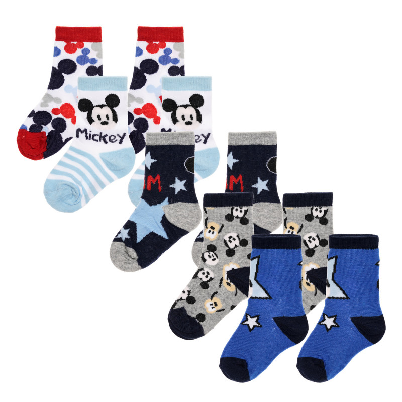 Комплект от пет броя чорапи Mickey Mouse, многоцветни  336854