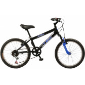Детски велосипед TEC - CRAZY GT 20, 7 скорости, черно-син TEC 336907 