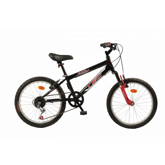 Детски велосипед TEC - CRAZY GT 20, 7 скорости, черно-червен TEC 336908 