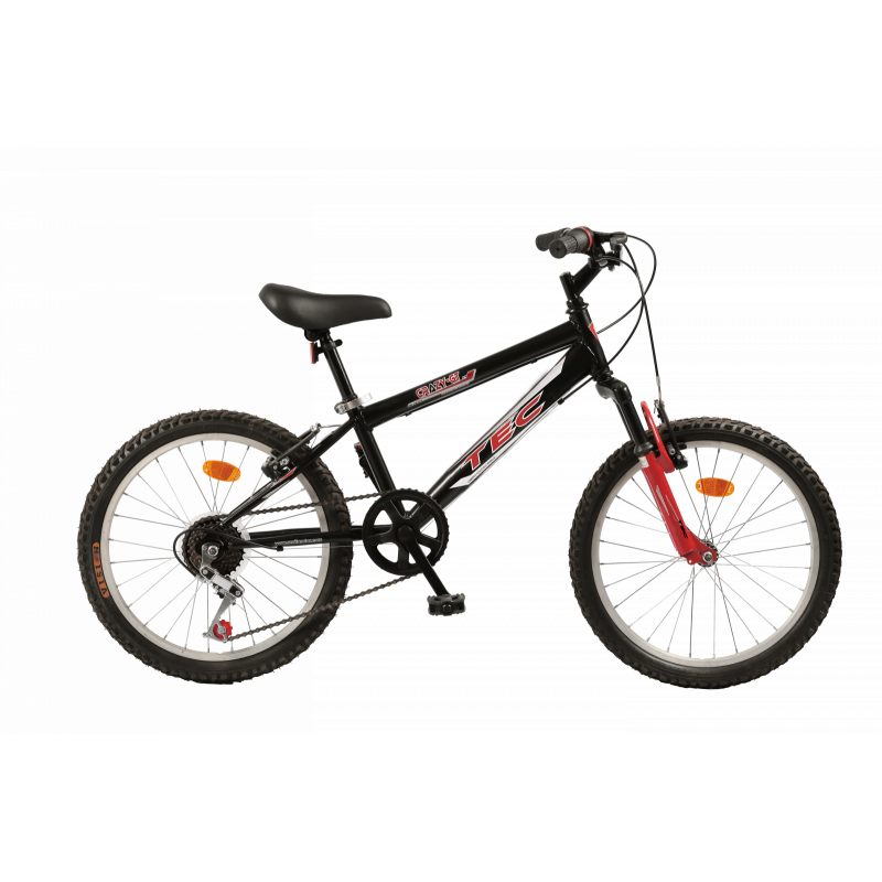 Детски велосипед TEC - CRAZY GT 20, 7 скорости, черно-червен  336908