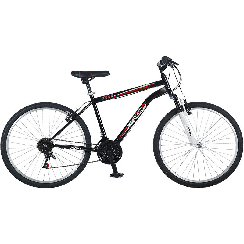 Детски велосипед TEC - TITAN 24, 21 скорости, черно-червен  336910