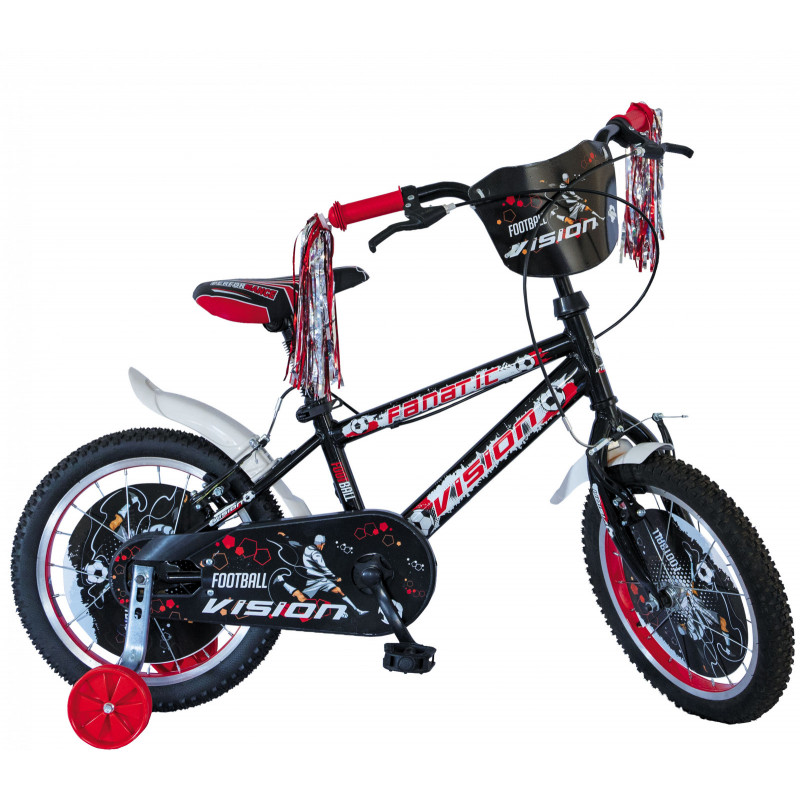 Детски велосипед VISION - FANATIC 16, черно-червен  336918