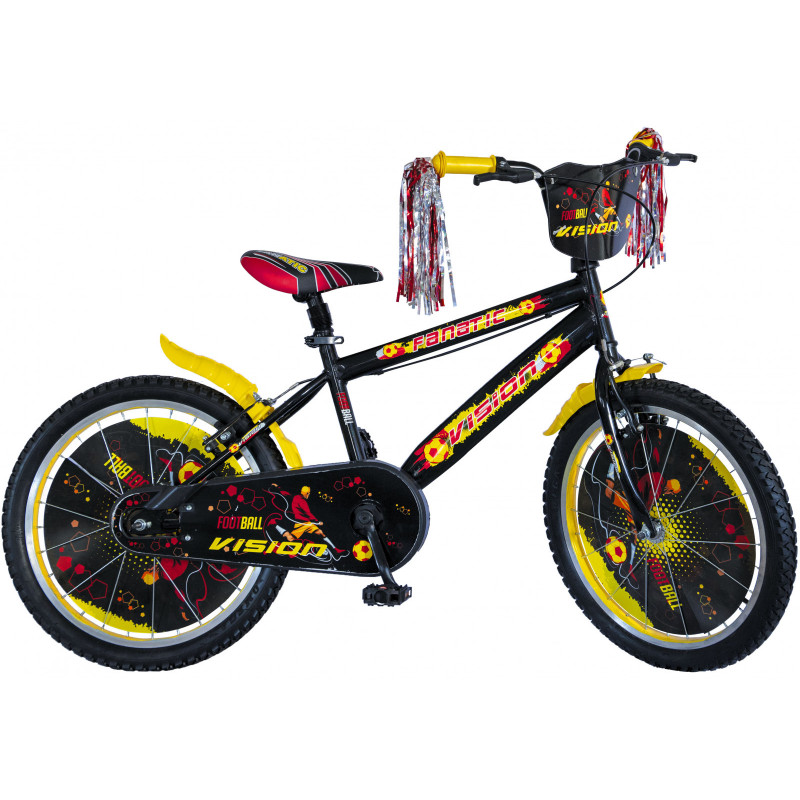 Детски велосипед VISION - FANATIC 20, черно-червен  336923
