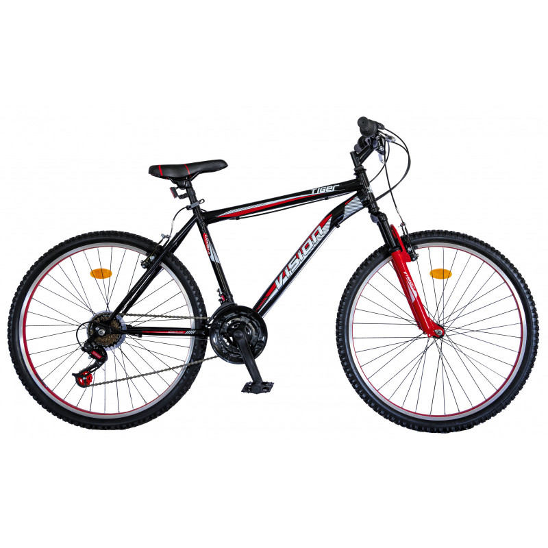 Детски велосипед VISION - TIGER 24, 21 скорости, черно-червен  336927