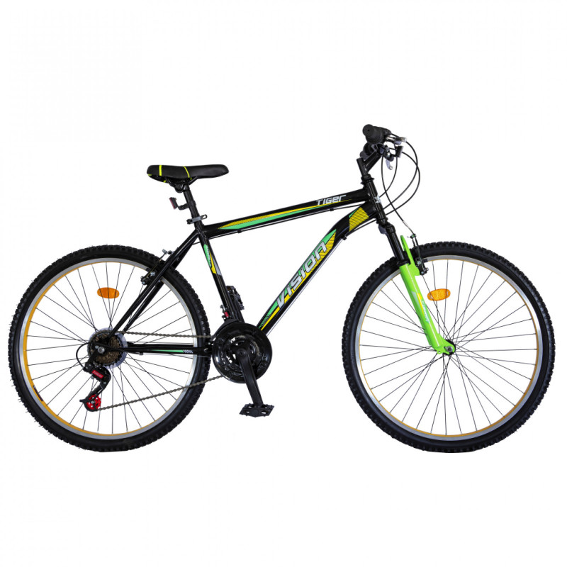 Детски велосипед VISION - TIGER 24, 21 скорости, черно-зелен  336928