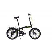 Детски сгъваем велосипед CAMP Q10 FOLDABLE BIKE 20, 7 скорости, черно-жълт CAMP 336932 