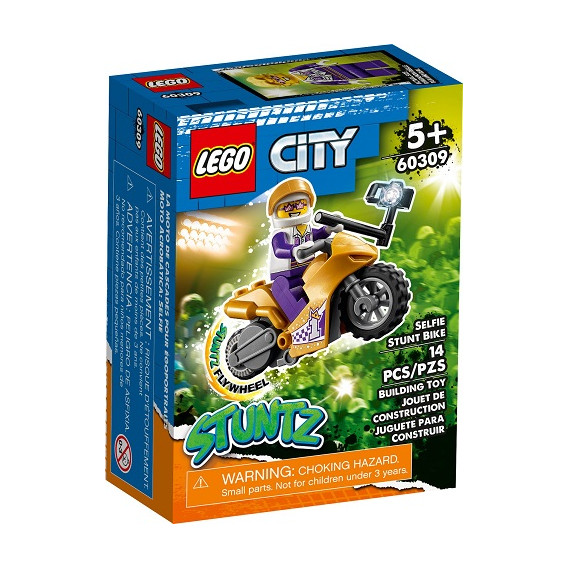 Конструктор - Каскадьорски мотоциклет за селфита, 14 части Lego 336986 