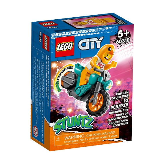 Конструктор - Каскадьорски мотоциклет пиле, 10 части Lego 336988 