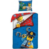 Детски спален комплект LEGO City, 2 части, 140х200 см. Lego 337032 