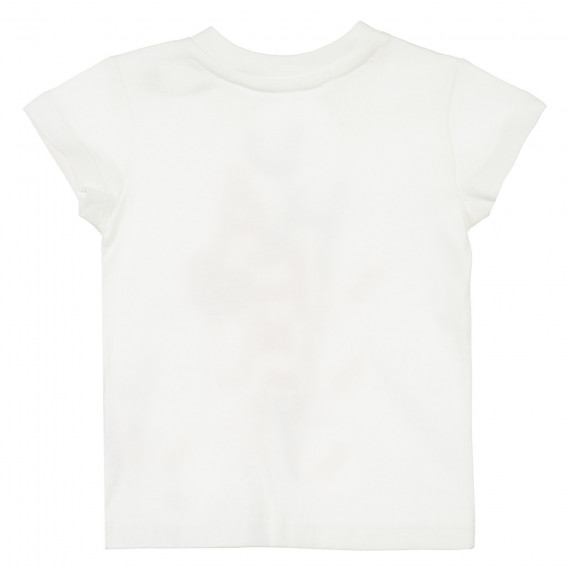 Памучна тениска с графичен принт за бебе, бяла Chicco 337037 8