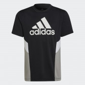 Тениска със сиви акценти акценти, черна Adidas 338215 