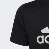 Тениска със сиви акценти акценти, черна Adidas 338218 4