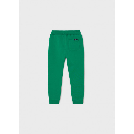 Дълъг спортен панталон с ластична талия, зелен Mayoral 338297 2