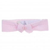 Плетена лента за коса с панделка за бебе, розов цвят Chicco 338455 