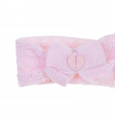 Плетена лента за коса с панделка за бебе, розов цвят Chicco 338456 2