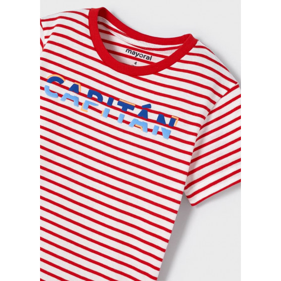 Комплект от две тениски с морски мотиви, червена и бяла Mayoral 338567 8