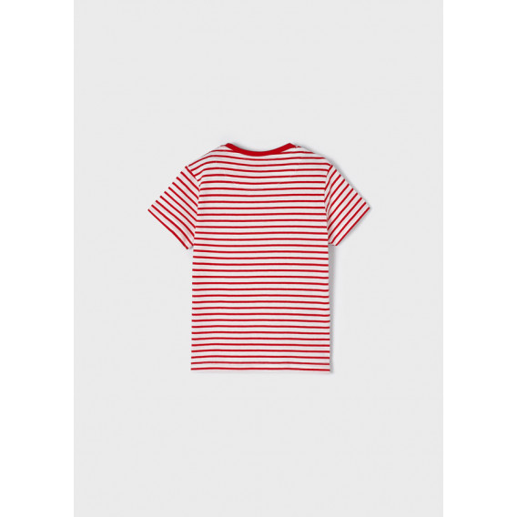 Комплект от две тениски с морски мотиви, червена и бяла Mayoral 338568 9